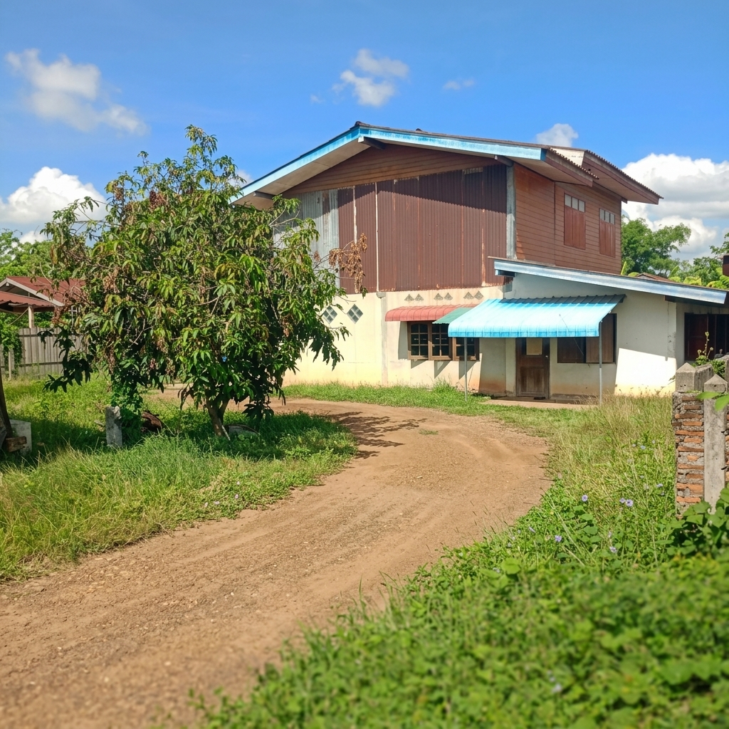 ขายที่ดินพร้อมบ้านทำเลทอง